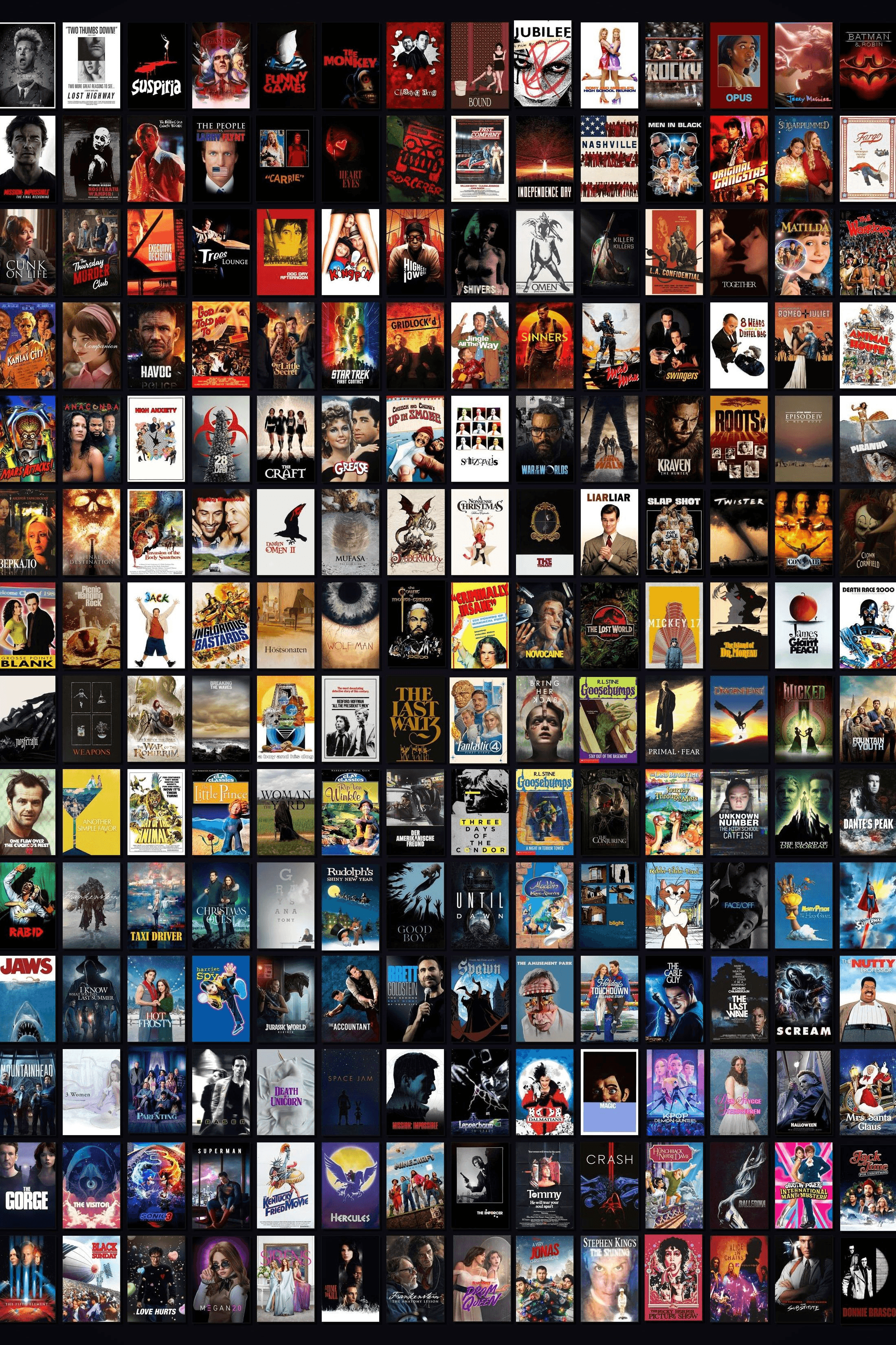 Movie poster collage from @Silverpunk