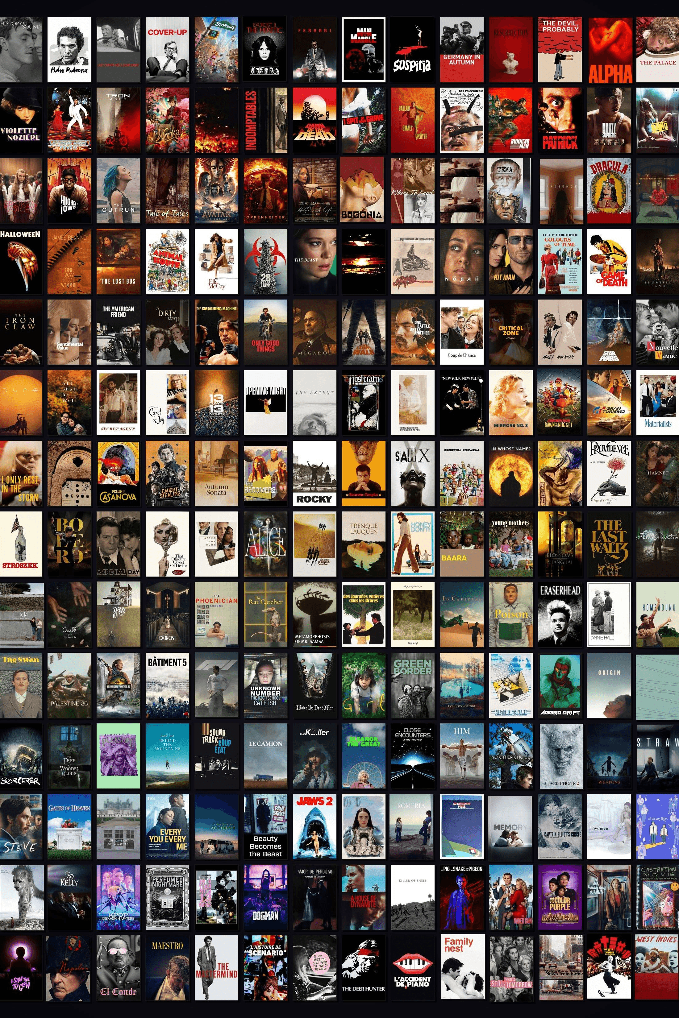 Movie poster collage from @YungPhilix