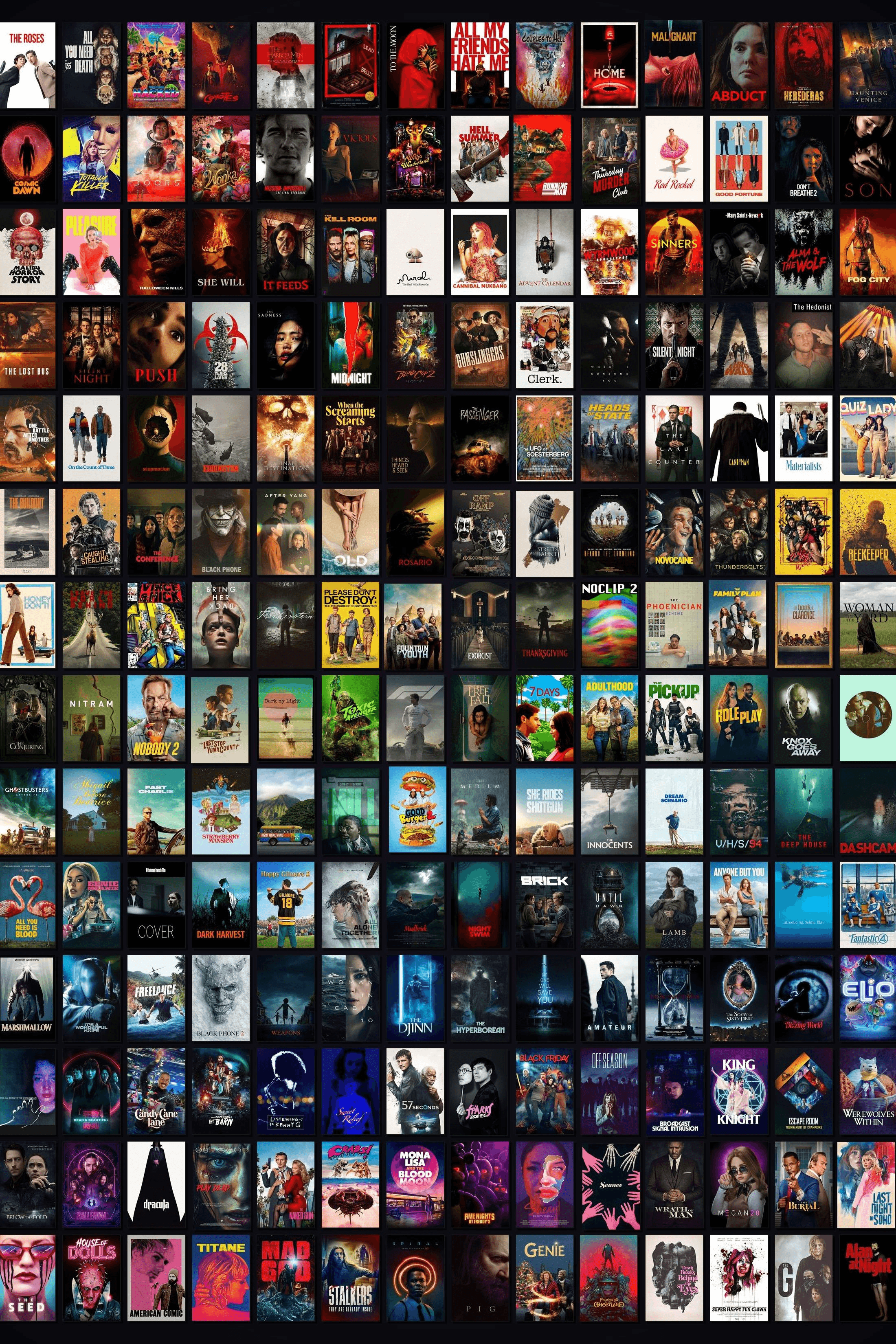 Movie poster collage from @Magick29